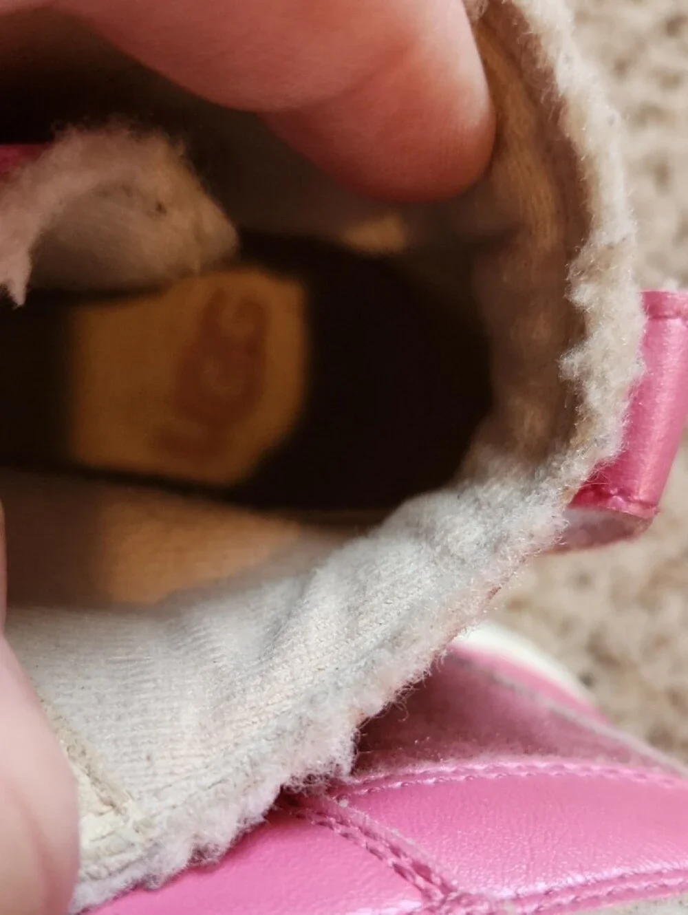 Vintage UGG Pink Glitter High-Top Sneakers Sz 10